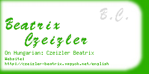 beatrix czeizler business card